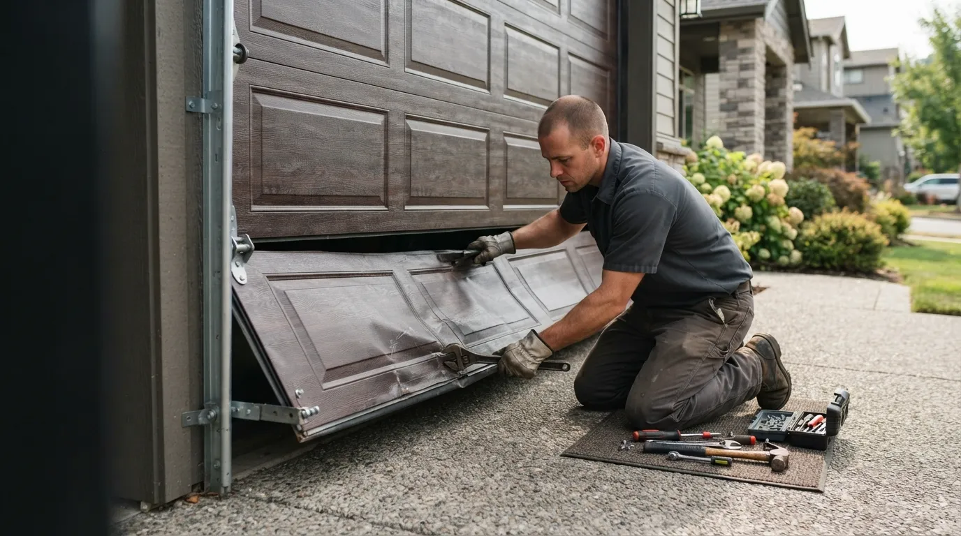 Garage Door Panel Replacement Around Elgin in Elgin