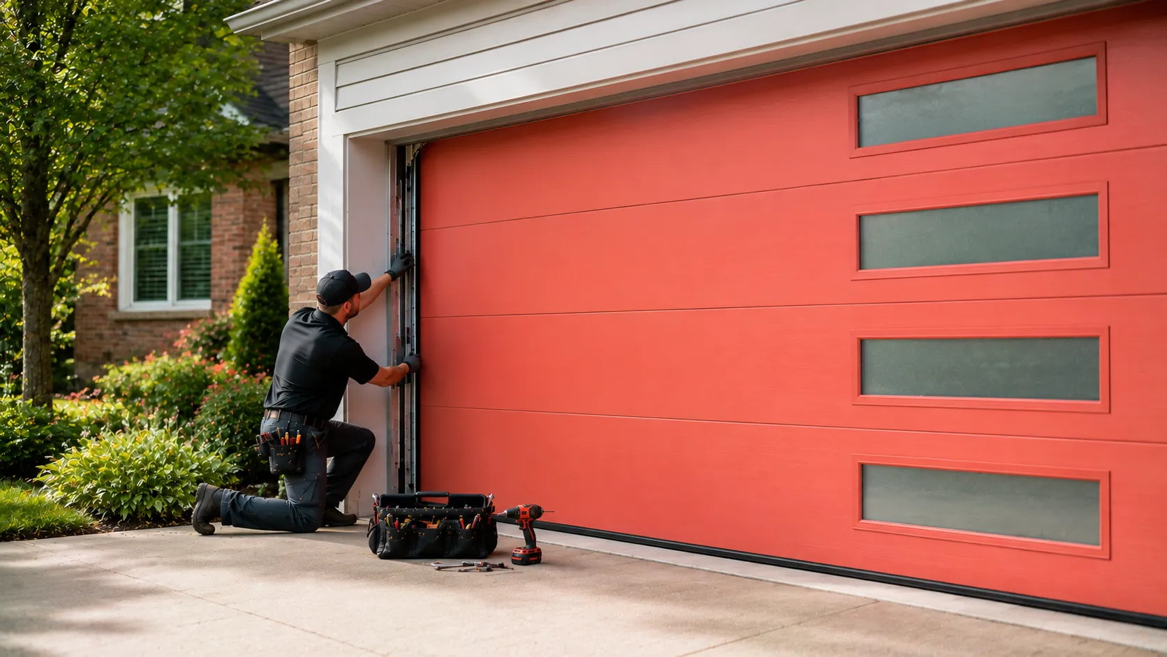 Garage door work on a home in Elgin