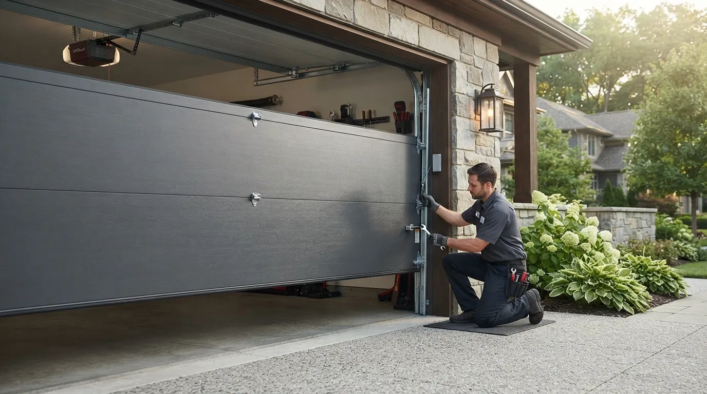 Off-Track Garage Door Repair for Carpentersville's 1970s Housing Stock in Elgin